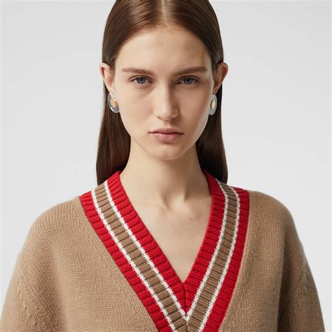 burberry reese oversized cricket sweater in camel|Burberry Sweaters and pullovers for Women .